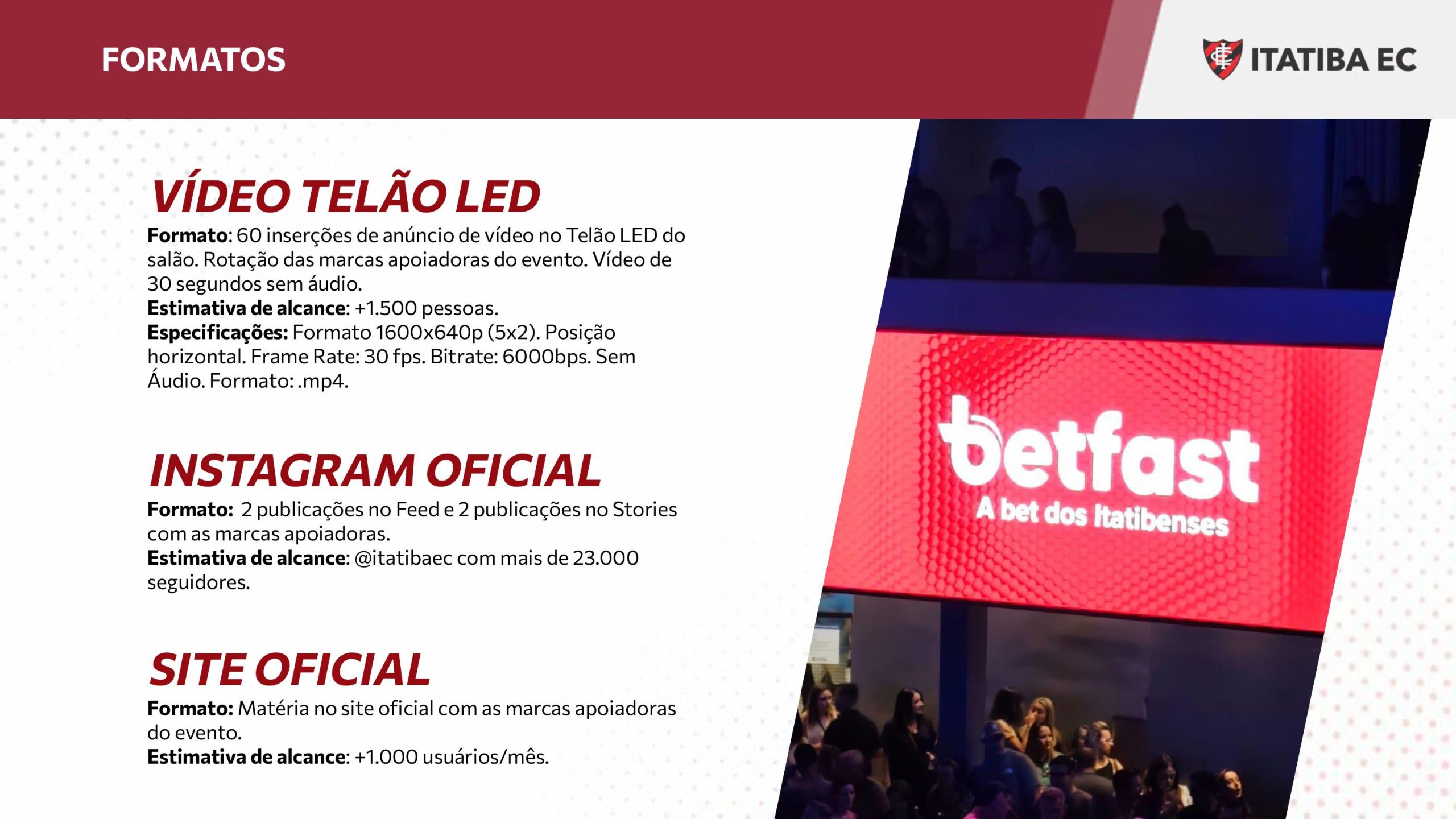 Patrocínio de Shows